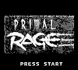 Primal Rage (USA, Europe) Title Screen